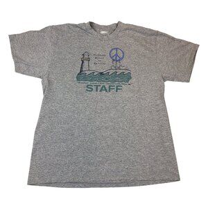 Vintage Nike 2003 Beach To Beacon 10K Road Race Cape Elizabeth Staff T-Shirt